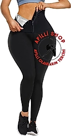 sauna effect polimer agraflı tayt korse